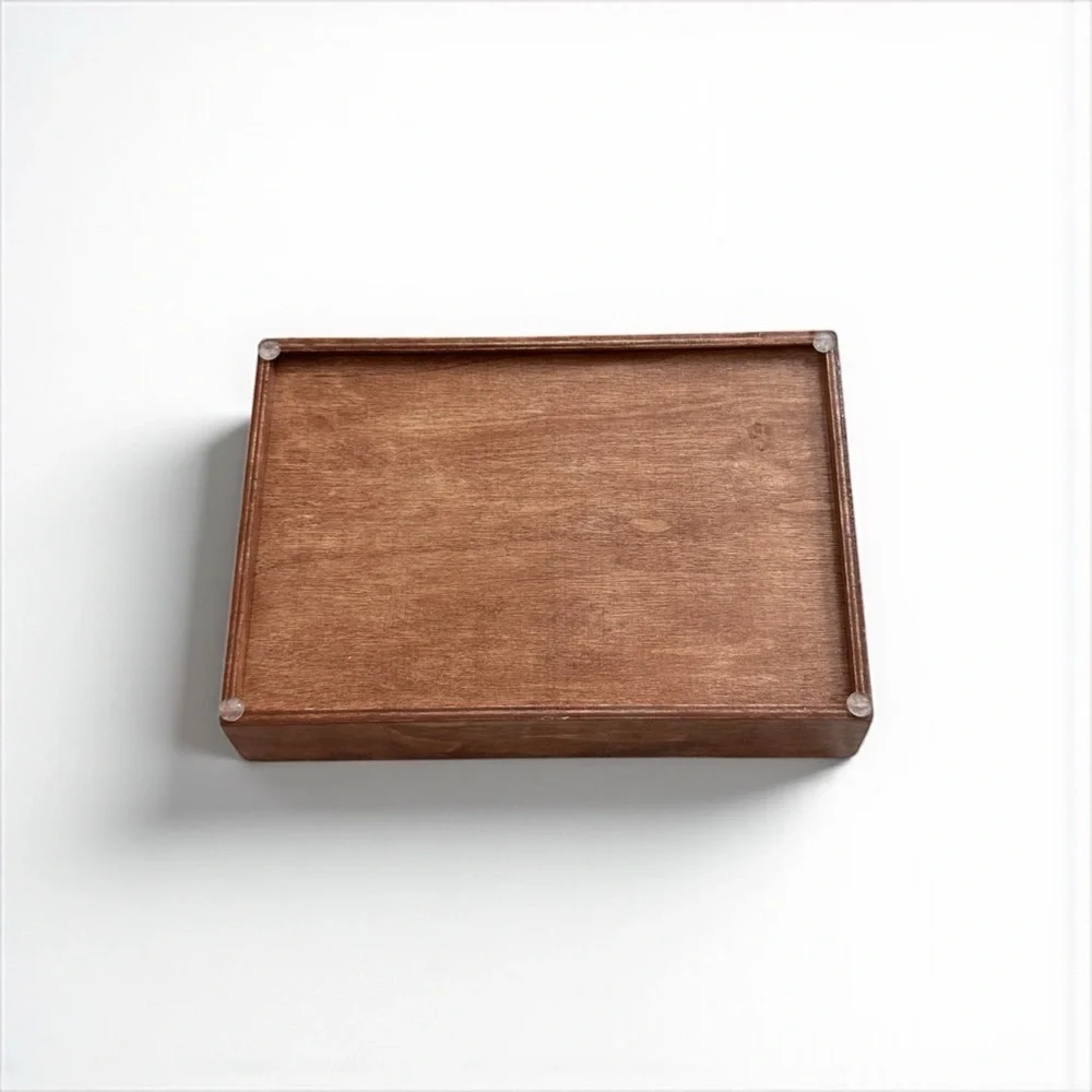 Handmade Floral Wooden Trinket Dish
